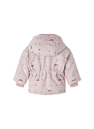 Name İt Açık Pembe Kız Çocuk Mont NBFMAXI JACKET RABBIT