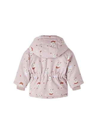 Name İt Açık Pembe Kız Çocuk Mont NBFMAXI JACKET RABBIT