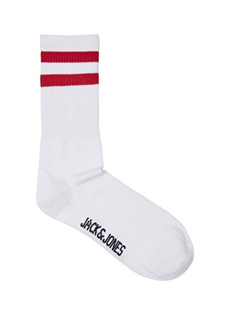 Jack & Jones Beyaz Erkek Çorap 12234474_JACKAYDEN TENNIS SOCK