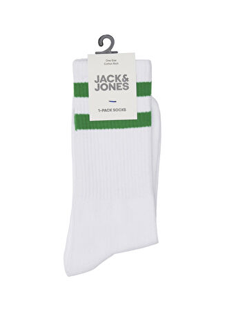 Jack & Jones Beyaz Erkek Çorap 12234474_JACKAYDEN TENNIS SOCK