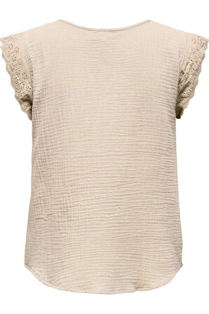 ONLTHYRA SL MIX TOP NOOS WVN AÇIK BEJ