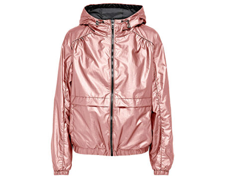 Only Onlerin Metallic Jacket Otw Rose Smoke Kadın Günlük Ceket 15244657-ROSE-SMOKE Pembe