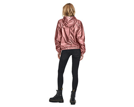 Only Onlerin Metallic Jacket Otw Rose Smoke Kadın Günlük Ceket 15244657-ROSE-SMOKE Pembe