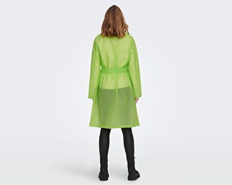 Only Onlacacie Rain Coat Otw Lime Punch Kadın Günlük Yağmurluk 15281181-LIME-PUNCH Yeşil