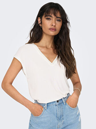 Only Onlfree Life S/S Modal Stitch Top Jrs Kadın T-shirt 15285624