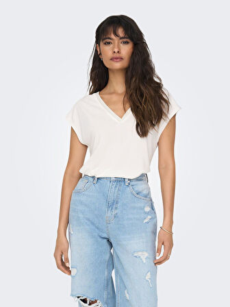 Only Onlfree Life S/S Modal Stitch Top Jrs Kadın T-shirt 15285624