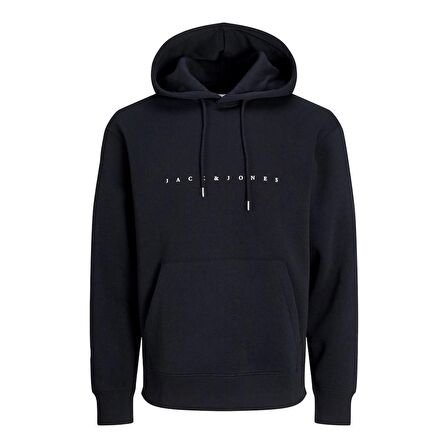 JACK&JONES JJESTAR JJ SWEAT HOOD NOOS SİYAH