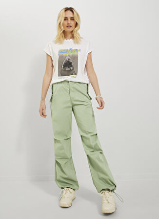 JJXX Yüksek Bel Normal Haki Kadın Pantolon 12234805