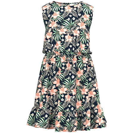 Kız Çocuk Çiçekli Elbise