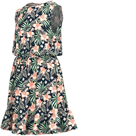 Kız Çocuk Çiçekli Elbise