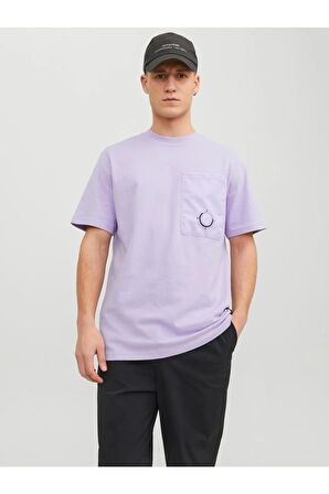 JACK&JONES JCOWATER OVERLAY TEE SS CREW NECK MOR