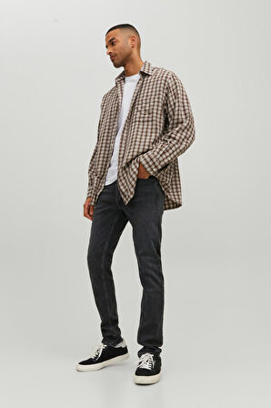 Jack & Jones Erkek Jjiglenn Slim Fit Jean Pantolon 12229522 Siyah