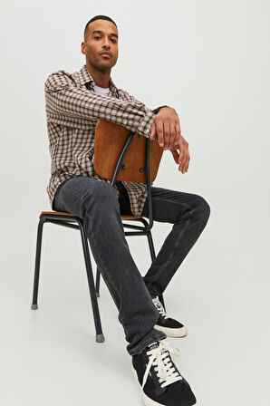 Jack & Jones Erkek Jjiglenn Slim Fit Jean Pantolon 12229522 Siyah