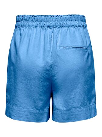 Only Lastikli Bel Mavi Kadın Şort 15259587