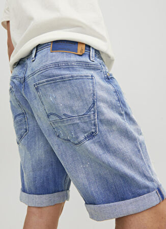 Jack & Jones Normal Mavi Erkek Denim Şort 12229210_JJIRICK JJBLAIR SHORTS GE