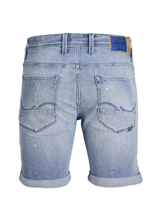 Jack & Jones Normal Mavi Erkek Denim Şort 12229210_JJIRICK JJBLAIR SHORTS GE