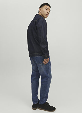 Jack & Jones Yüksek Bel Cropped Fit Mavi Erkek Denim Pantolon 12229858_JJIFRANK JJLEEN AA 170