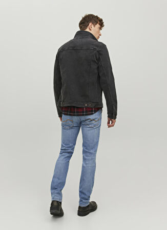 Jack & Jones Normal Bel Slim Straight Mavi Erkek Denim Pantolon 12229815_JJITIM JJDAVIS JJ 074 NOOS