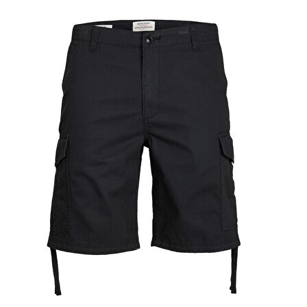 Jack & Jones Siyah Erkek Kargo Şort JPSTMARLEY JJCARGO SHORTS ANA SN