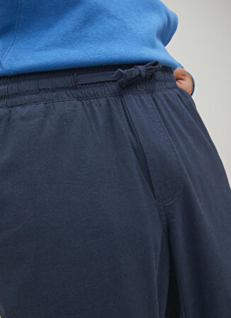 Jack & Jones Lastikli Bel Normal Lacivert Erkek Chino Pantolon 12229699_JPSTACE JJBREEZE LINEN