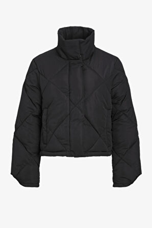 JJXX Jxunit Short Quilted Jacket Otw Kadın Siyah Mont 12236457-Black