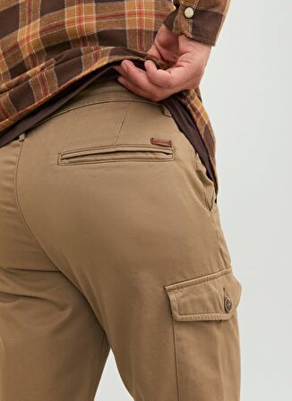 Jack & Jones Normal Bel Dar Paça Bej Erkek Pantolon 12248431