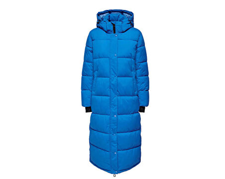 Only Onlann Premium Puffer Coat Kadın Günlük Mont 15287913-DIRECTOIRE-BLUE Mavi