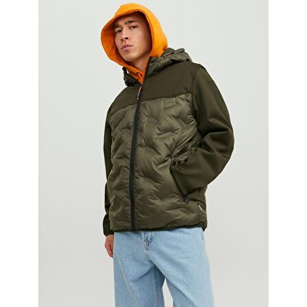 JACK&JONES JJEMULTI HEAT QUILTED JACKET NOOS HAKİ