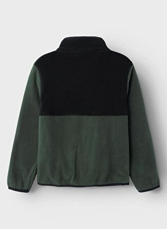 Name İt Koyu Yeşil Kız Çocuk Fermuarlı Diyagonal Sweatmont NKNMEEKO FLEECE JACKET