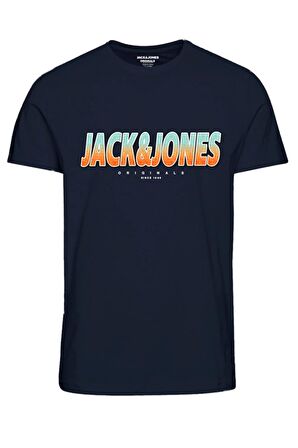 JACK&JONES JORTONE TEE SS CREW NECK FST LACİVERT