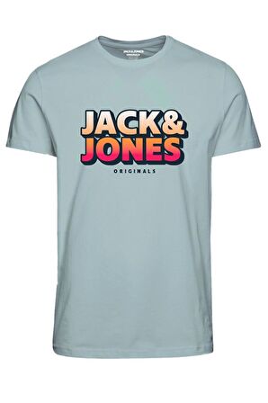JACK&JONES JORTONE TEE SS CREW NECK FST MAVİ