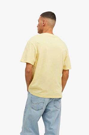 Jack & Jones Jordimensional Tee Ss Crew Neck Tg Beyaz Erkek T-shirt 12238166-Frenc
