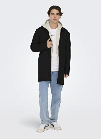 Only Siyah Erkek Mont ONSADAM COAT OTW VD