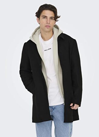 Only Siyah Erkek Mont ONSADAM COAT OTW VD