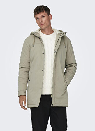 Only & Sons Açık Kahve Erkek Kaban 22025690_ONSALEXANDER PARKA OTW NOO