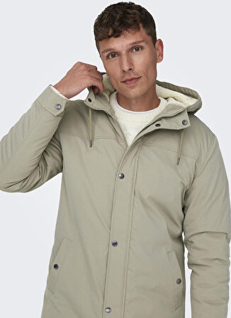 Only & Sons Açık Kahve Erkek Kaban 22025690_ONSALEXANDER PARKA OTW NOO