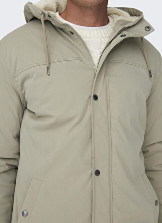 Only & Sons Açık Kahve Erkek Kaban 22025690_ONSALEXANDER PARKA OTW NOO