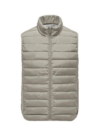 Only & Sons Açık Kahve Erkek Yelek ONSBRON QUILT VEST OTW VD