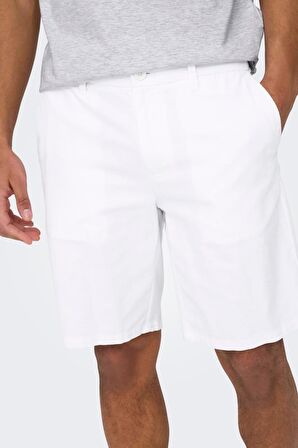 ONSMARK 0011 COTTON LINEN SHORTS NOOS BEYAZ