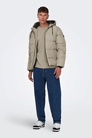 ONLY & SONS ONSMELVIN LIFE HOOD PUFFER JACKET OTW VD 