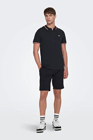 Only & Sons Erkek Onsfletcher Polo Yaka %100 Pamuk T-Shirt 22024827 Lacivert