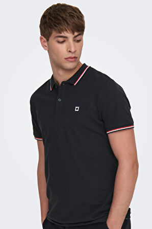 Only & Sons Erkek Onsfletcher Polo Yaka %100 Pamuk T-Shirt 22024827 Lacivert