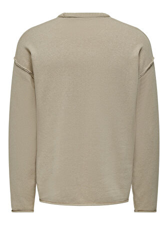 ONSKASEY LIFE DS 5 CREW KNIT Erkek Gri Kazak - 22026495