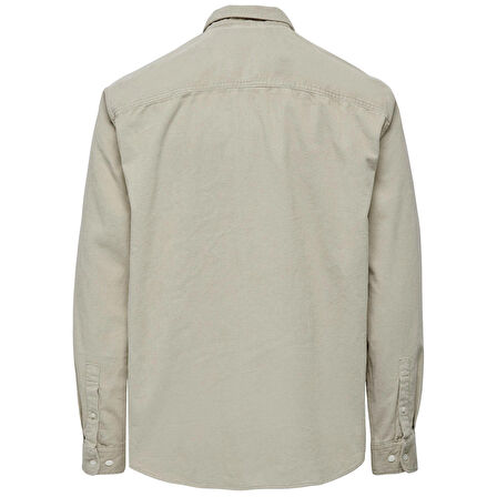 Only & Sons Alp Erkek Bej Gömlek (22024716-SLG)