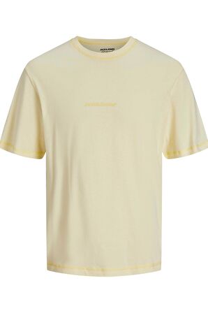 JACK&JONES JORFADED SS TEE CREW NECK sarı 