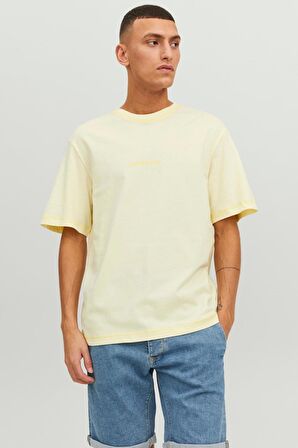 JACK&JONES JORFADED SS TEE CREW NECK sarı 
