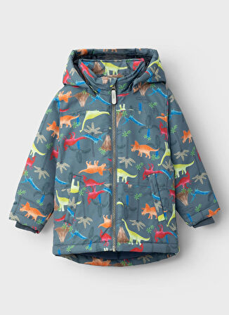 Name İt Mavi Erkek Çocuk  Mont NMMMAX JACKET HAPPY DINO