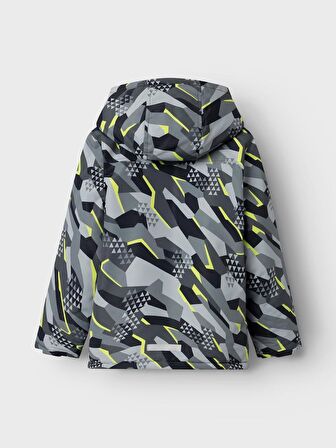 Name İt Gri Erkek Çocuk  Mont NKMMAX JACKET GRAPHIC SPORT