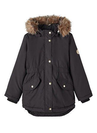 Name İt Siyah Kız Çocuk Mont NKFMARLIN PARKA JACKET PB