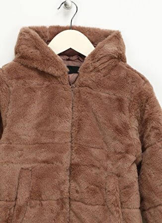 Name İt Kahve Bebek Mont NMFMOSA FAKE FUR JACKET W HOOD PB